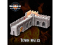 Preview: 3D printed tabletop terrain - Medieval City - Town Walls