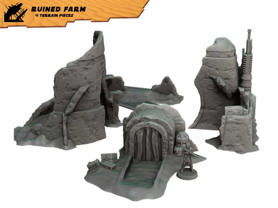 Fogotten Planet Terrain Set - Ruined Farm