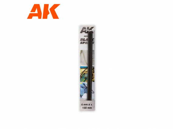 AK Interactive Black Spring 4 mm Ø x 150 mm