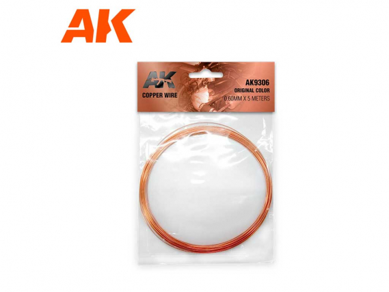 AK Interactive Copper Wire 0.60 mm Ø X 5 Meter (Original Color)