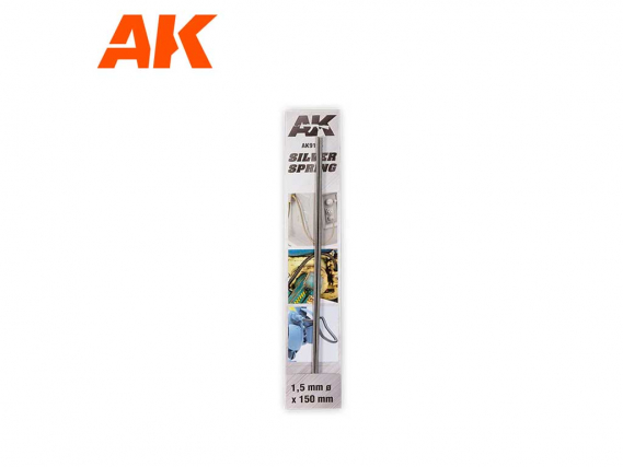 AK Interactive Silver Spring 1.5 mm Ø 150 mm