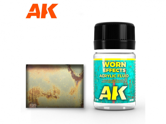 AK Interactive Worn Effects Acrylic Fluid