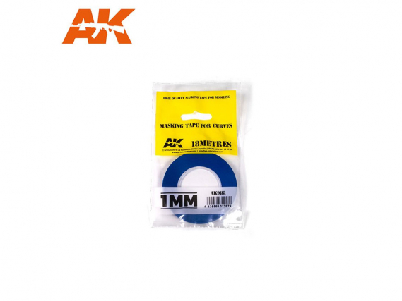 AK Interactive Maskierband für Kurven (1 mm)