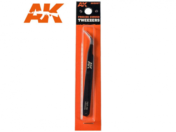 AK Precise Curved Tweezers - Pinzette