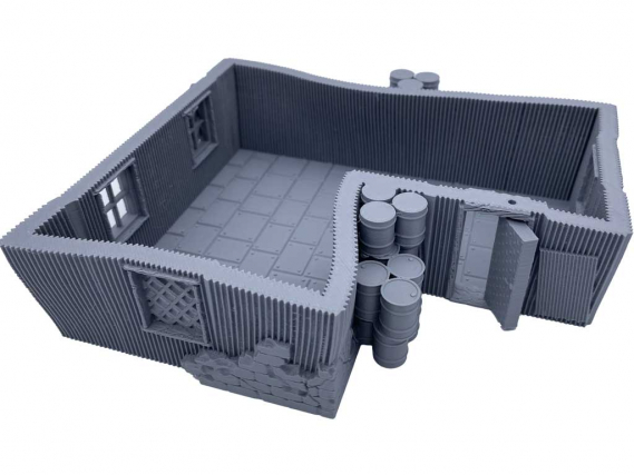 District 4.0 - 3D Printed Post Apocalypse Colony - Shack 1