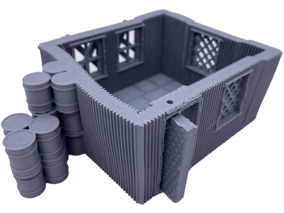 District 4.0 - 3D Printed Post Apocalypse Colony - Shack 6