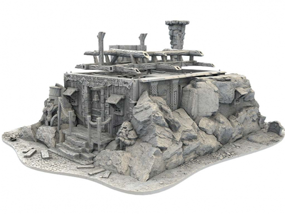 Dwarf City - The Blacksmith - 3D Printed Terrain