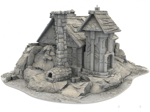 Dwarf City - The Blacksmith - 3D Printed Terrain