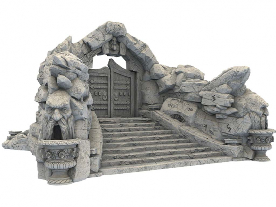 Dwarf City - The Wooden Cottage - 3D Printed Terrain