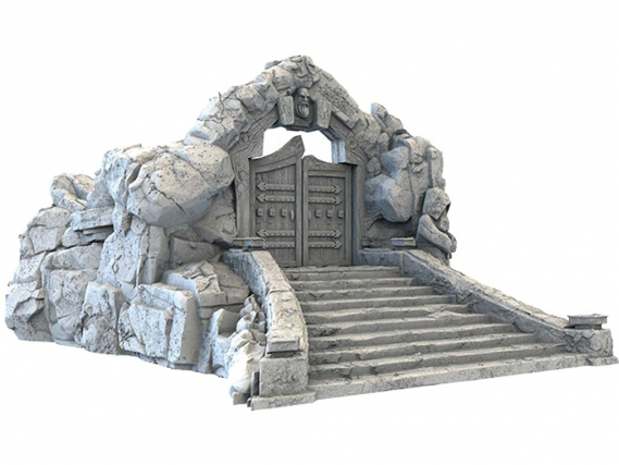 Dwarf City - The Wooden Cottage - 3D Printed Terrain