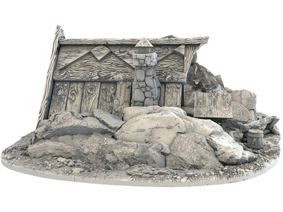 Dwarf City - The Dwelling of the Calm Man - 3D Printed Terrain