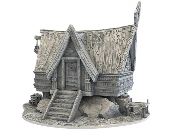 Dwarf City - The Lil House of the Hill - 3D Printed Terrain