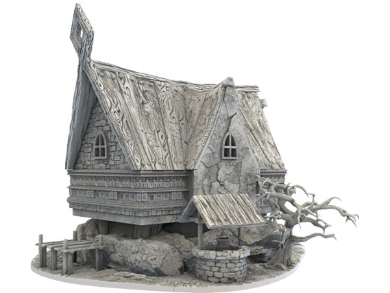 Dwarf City - The Lil House of the Hill - 3D Printed Terrain