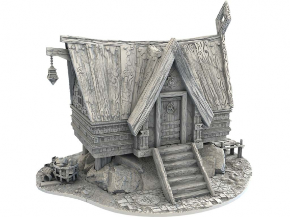 Dwarf City - The Lil House of the Hill - 3D Printed Terrain