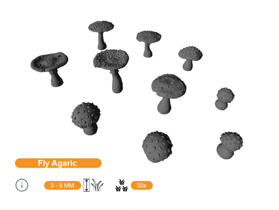 Agaric Mushrooms Basing Bits