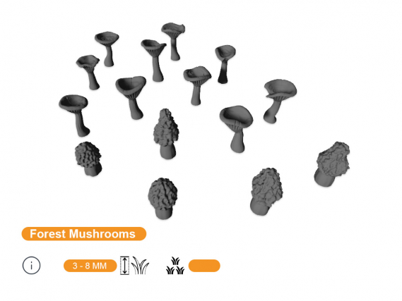 Forest Mushrooms Basing Bits