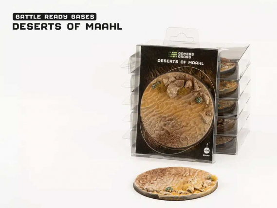 GamersGrass: Deserts of Maahl Bases, Round 100mm (x1)