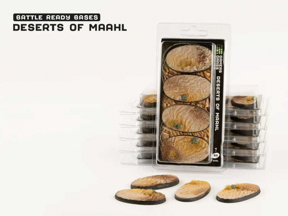 GamersGrass: Deserts of Maahl Bases, Oval 60mm (x4)