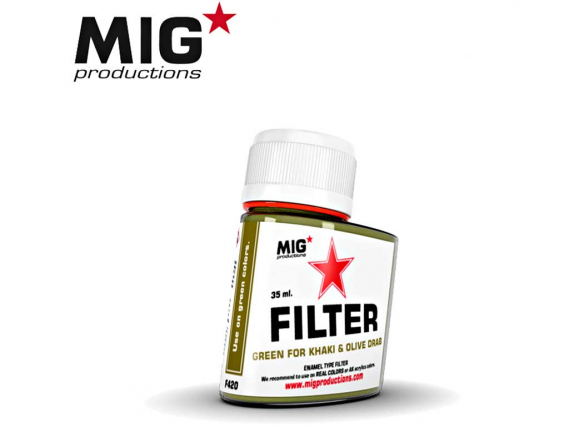 MIG productions Filter Green for Khaki & Olive Drab