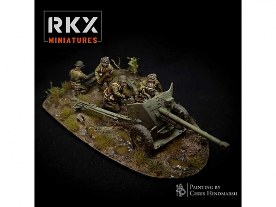 RKX Miniatures - Canadian 6pdr Anti-tank - WW2 Miniatures