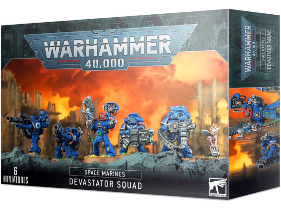 Warhammer 40,000 - Space Marine Devastator Squad
