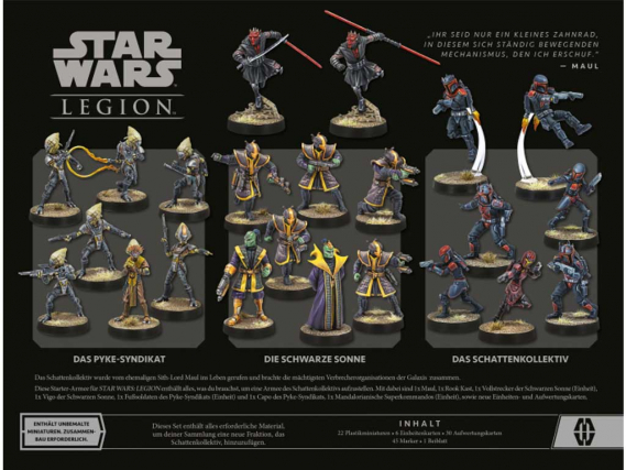 Star Wars: Legion - Schattenkollektiv Armee-Starterset