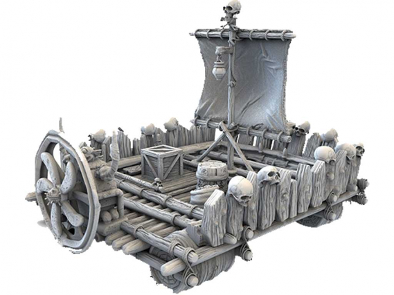 3D Printed Terrain - Pirate Setting - The Saving Raft