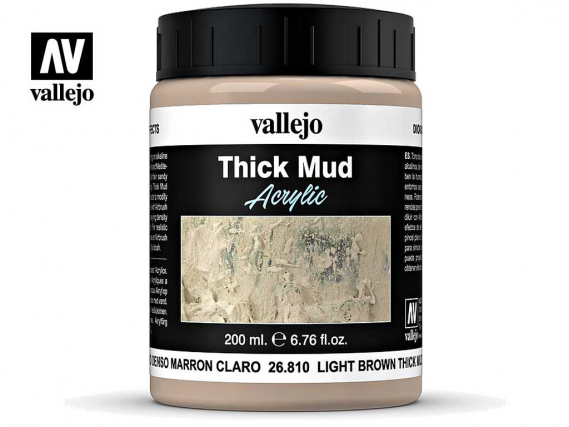 Vallejo Thick Mud Acrylic - Schlamm hellbraun