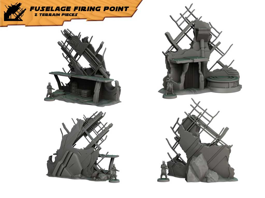 Fogotten Planet Terrain Set - Fuselage Firing Point