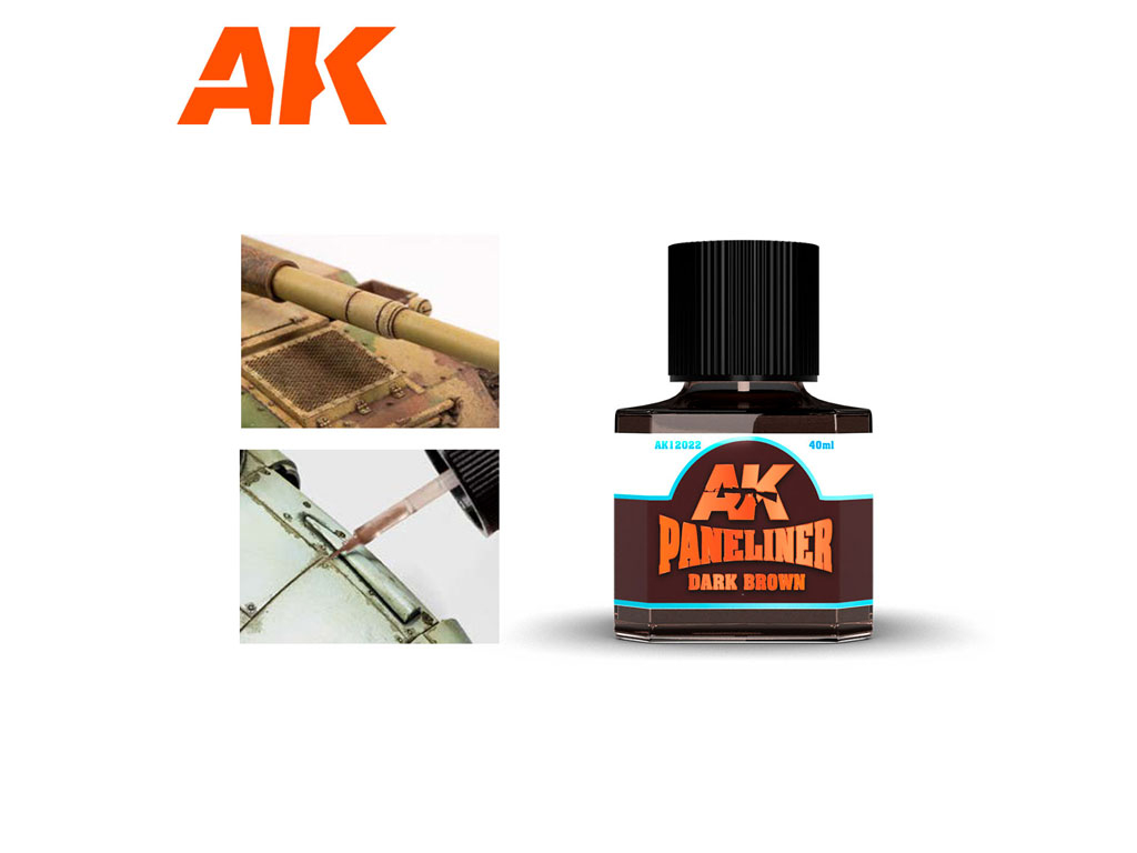 AK Interactive Dark Brown Paneliner