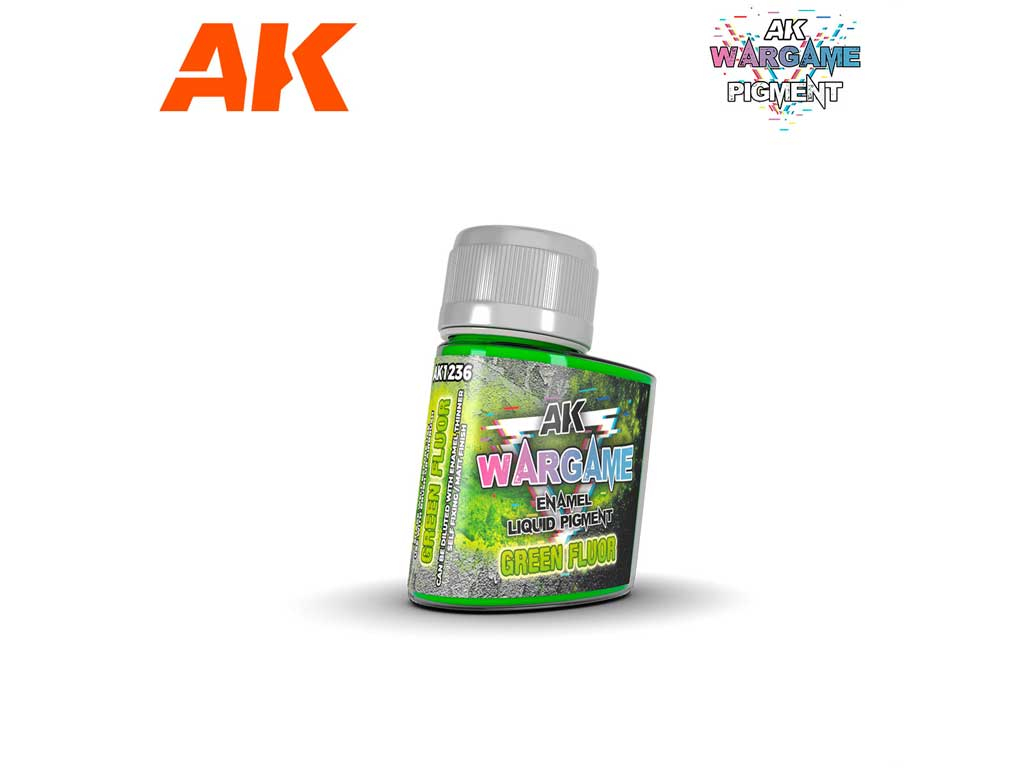 AK Interactive Green Fluor - Enamel Liquid Pigment