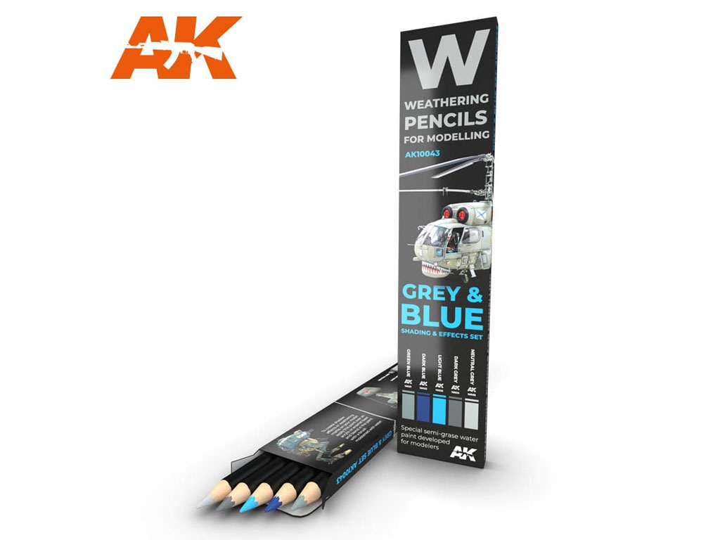 AK Interactive Grey & Blue Shading Effects Set