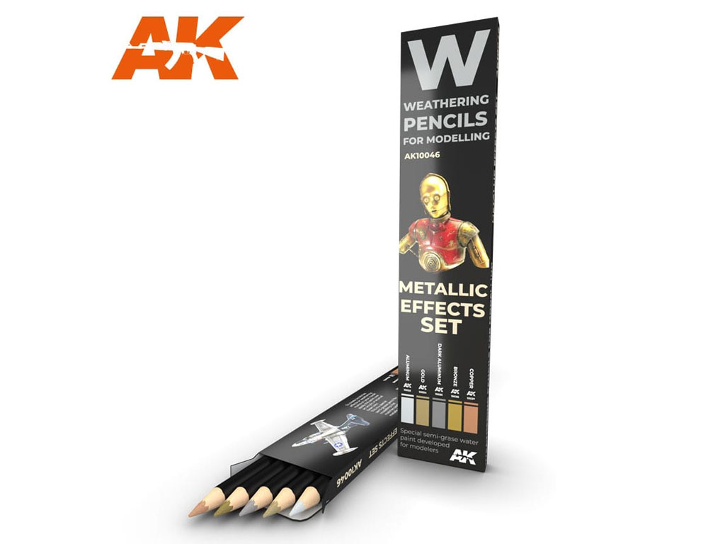 AK Interactive Metallic Effects Set