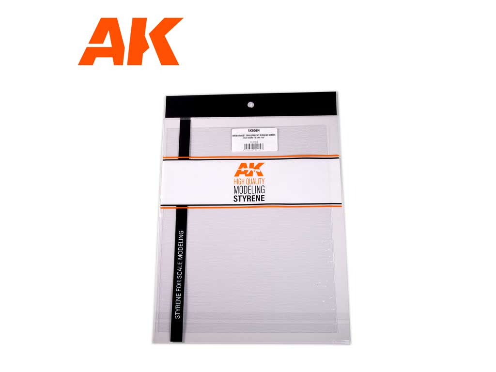 AK Interactive Water Sheet Transparent Running Water