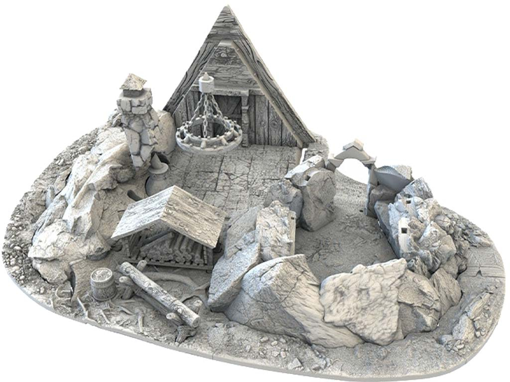 Dwarf City - The Dwelling of the Calm Man - 3D Printed Terrain