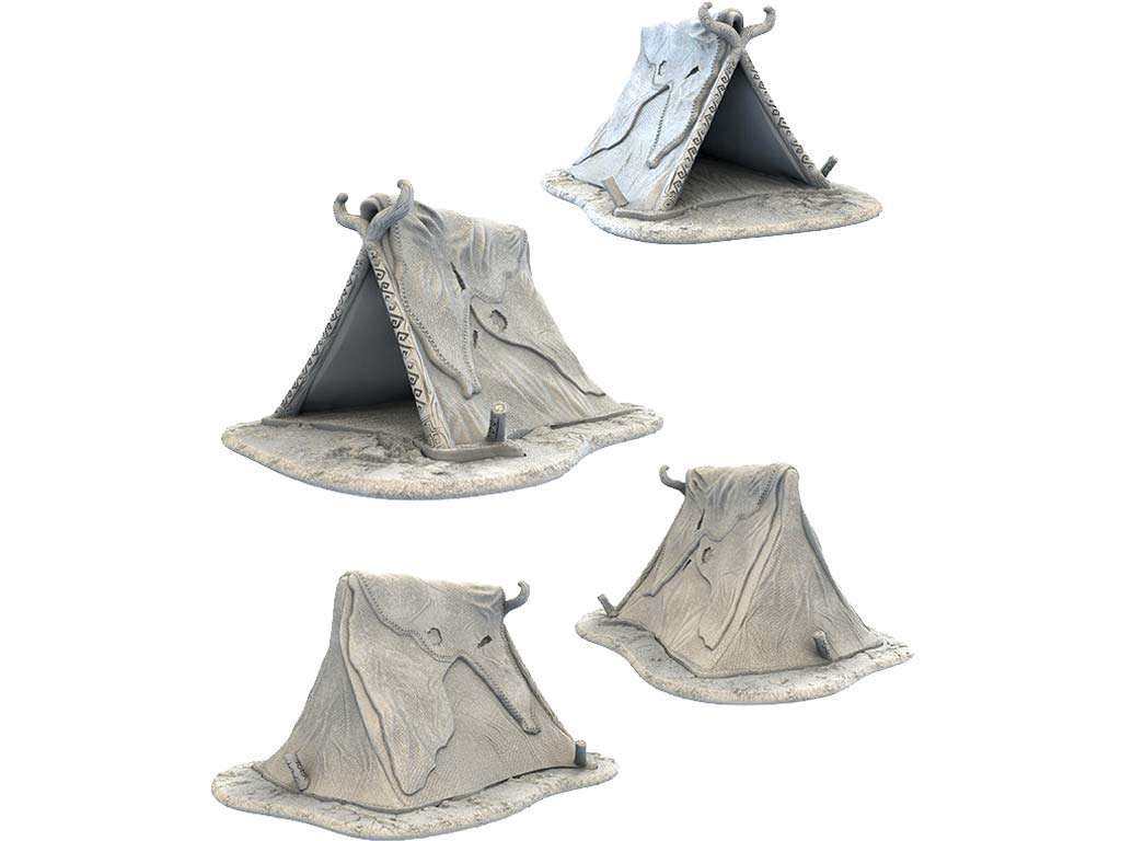 Dwarf City - Travel Tents - 3D Printed Terrain