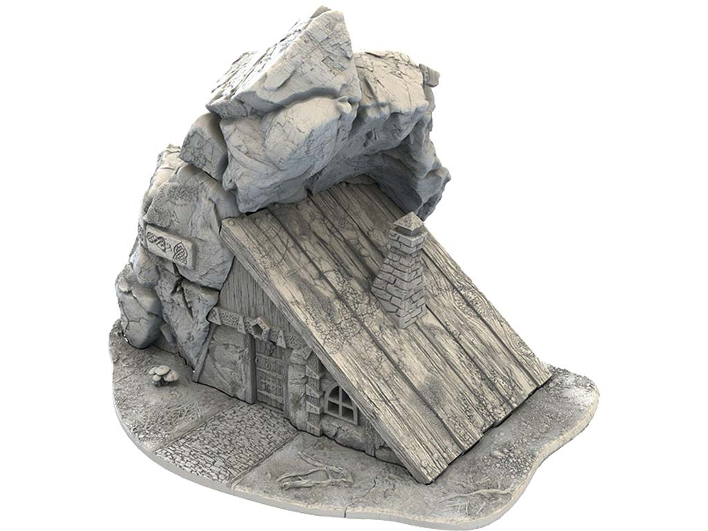 Dwarf City - The Cabin of the Grumpy - 3D Printed Terrain