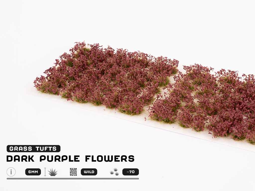 GamersGrass Dark Purple Flowers