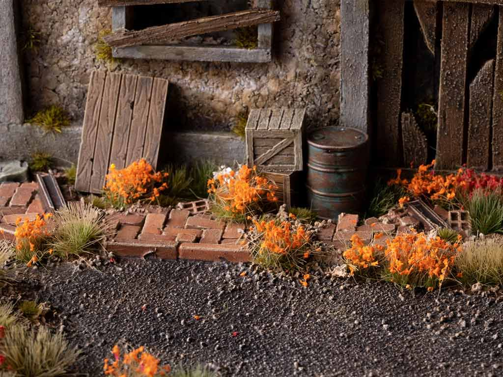 GamersGrass Orange Flowers