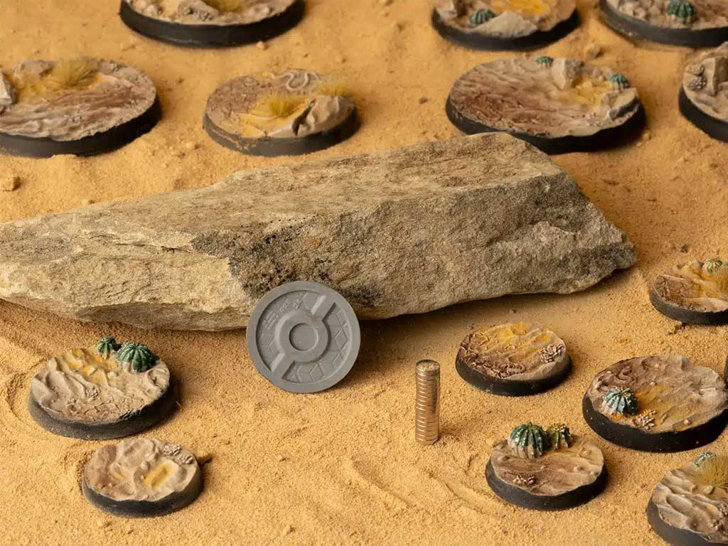GamersGrass: Deserts of Maahl Bases, Round 25mm (x10)