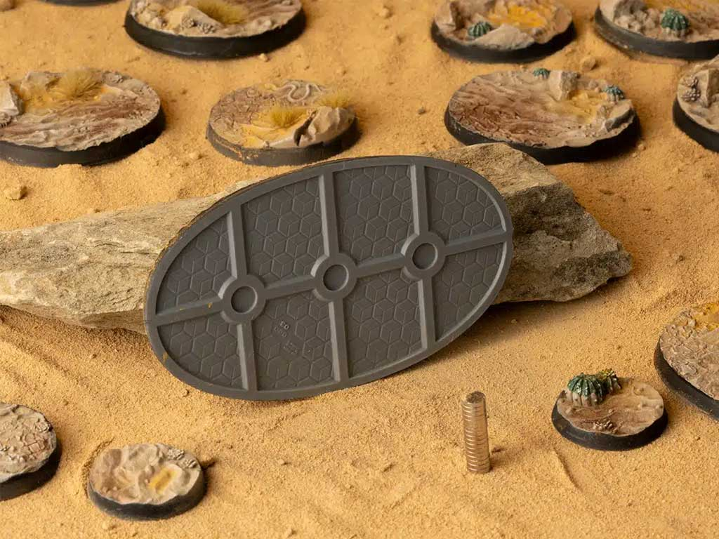 GamersGrass: Deserts of Maahl Bases, Oval 90mm (x2)
