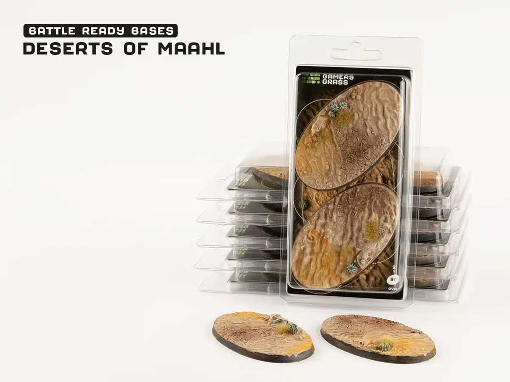 GamersGrass: Deserts of Maahl Bases, Oval 90mm (x2)