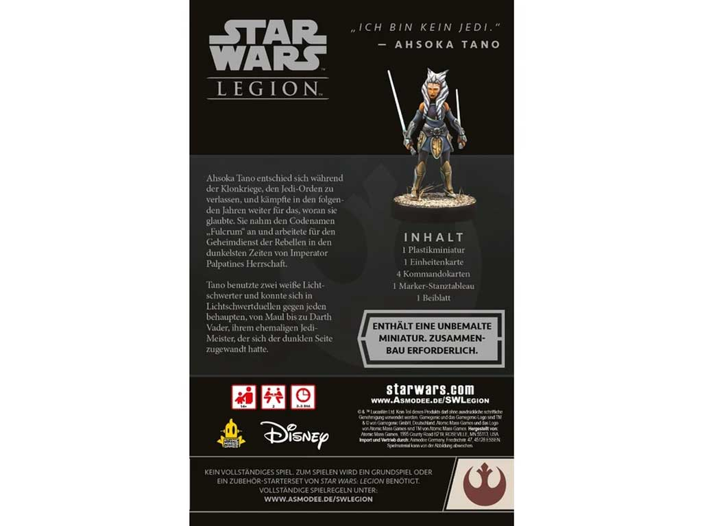 Star Wars Legion Ahsoka Tano