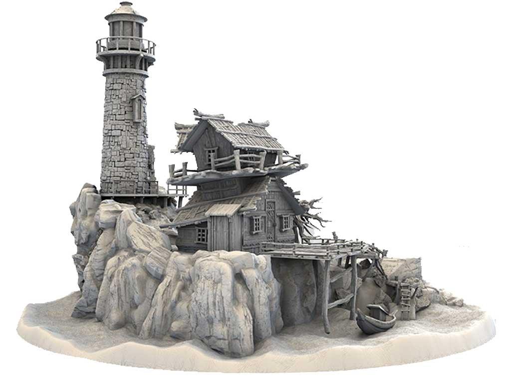 3D Printed Terrain - Pirate Setting - Pirate Island