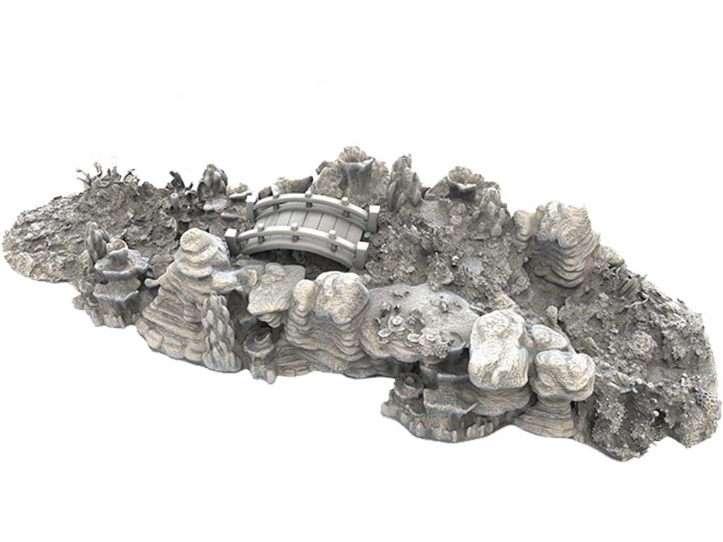 3D Printed Terrain - Pirate Setting - The Coral Reef