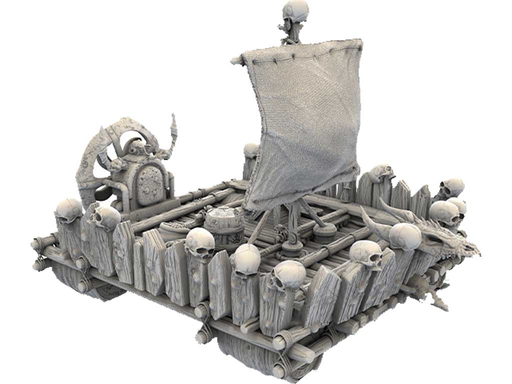 3D Printed Terrain - Pirate Setting - The Saving Raft