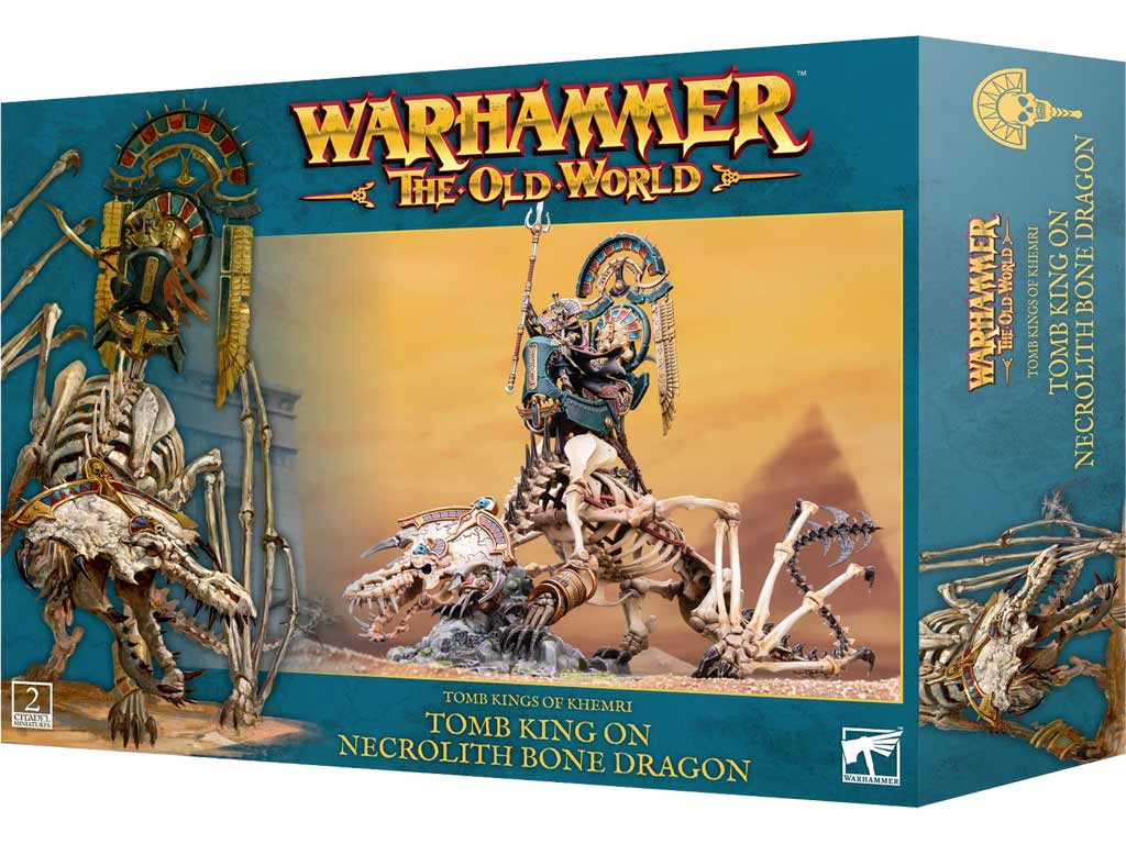 Warhammer the Old World - Tomb King on Necrolith Bone Dragon