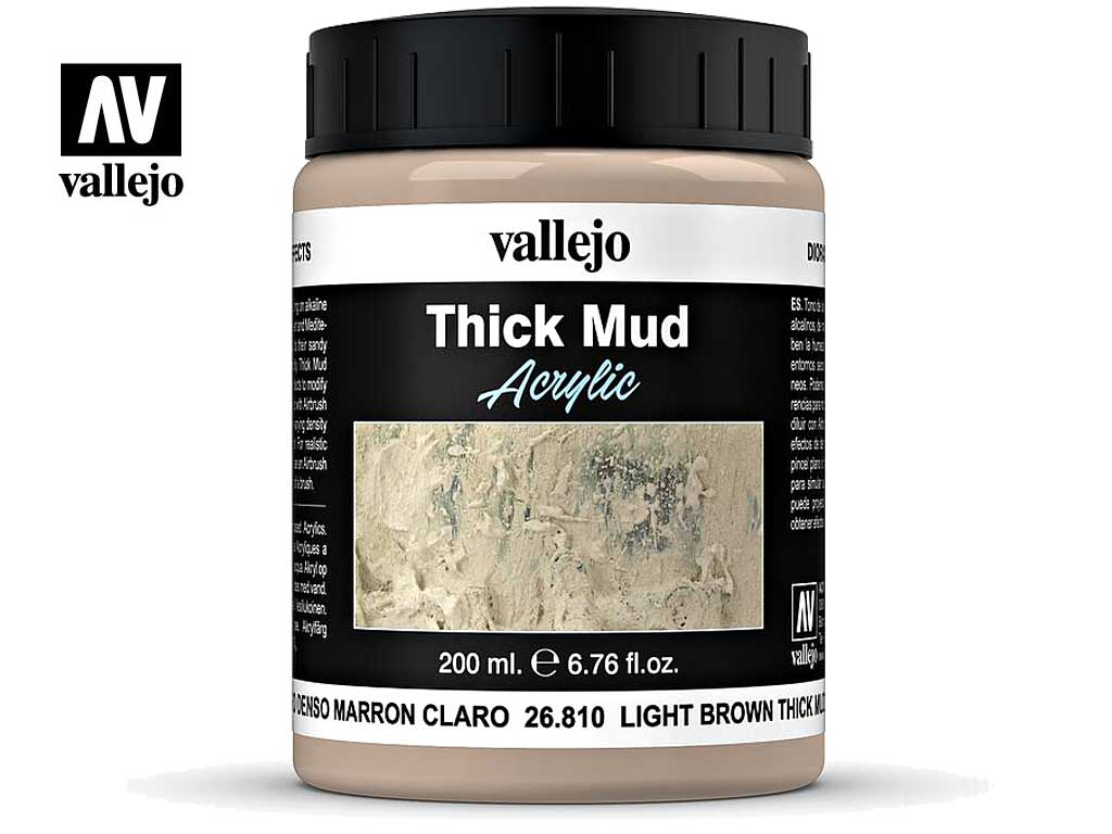 Vallejo Thick Mud Acrylic - Light Brown Mud