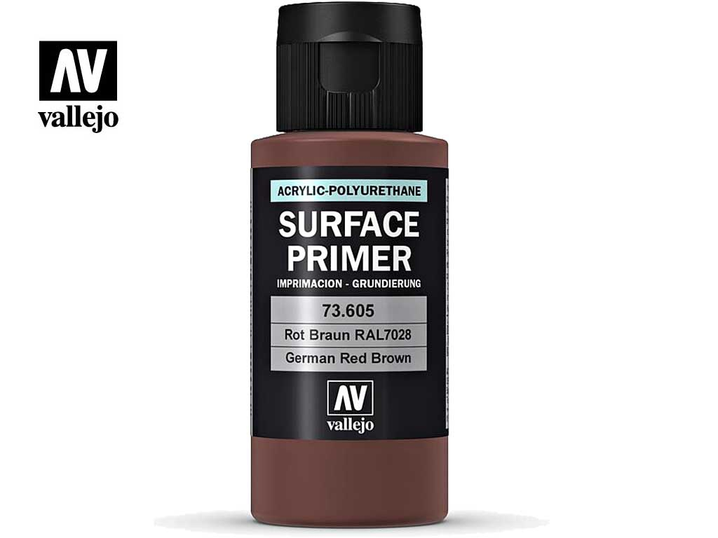 Vallejo Surface Primer German Red Brown 60 ml