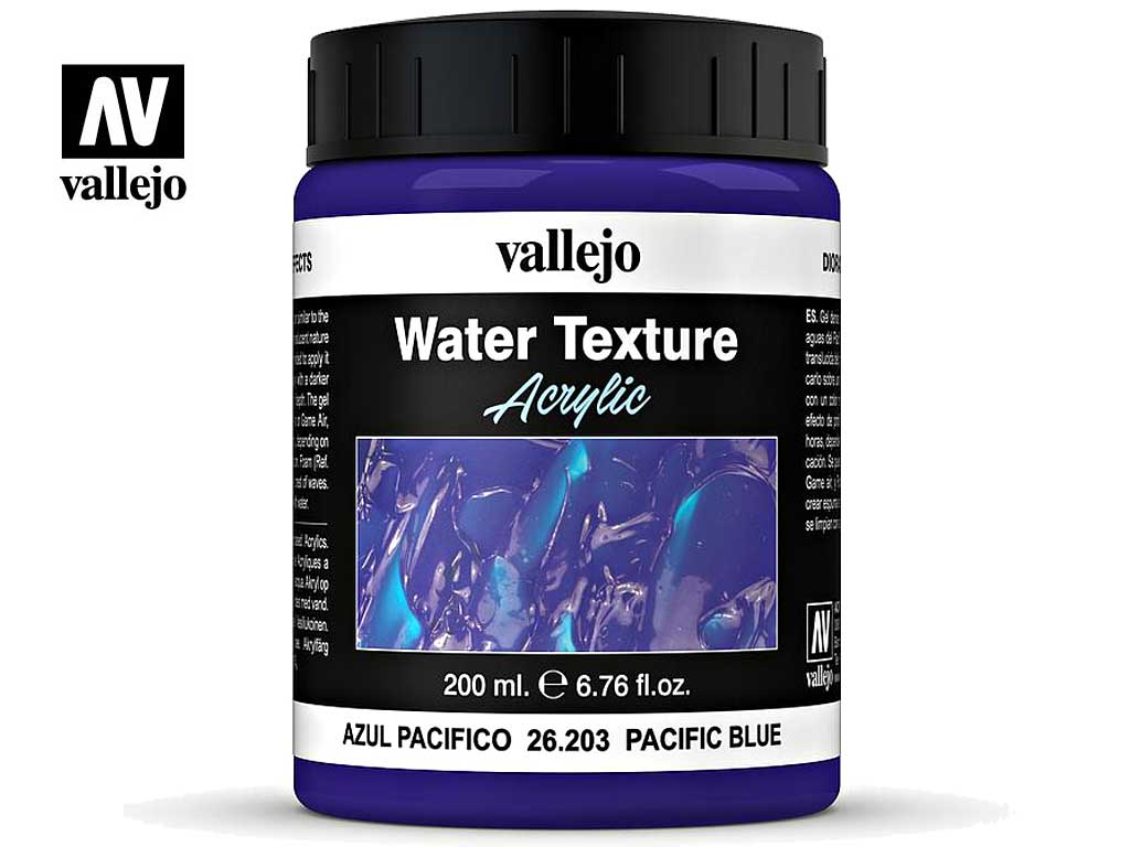 Vallejo Water Texture Acrylic - Pacific Blue